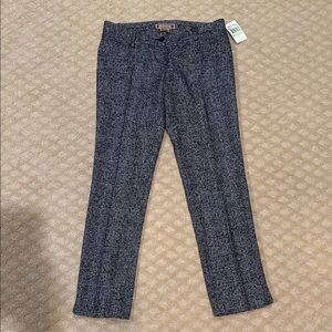 Michael Kors Black and white grid Dress Pants with Straight Leg Design